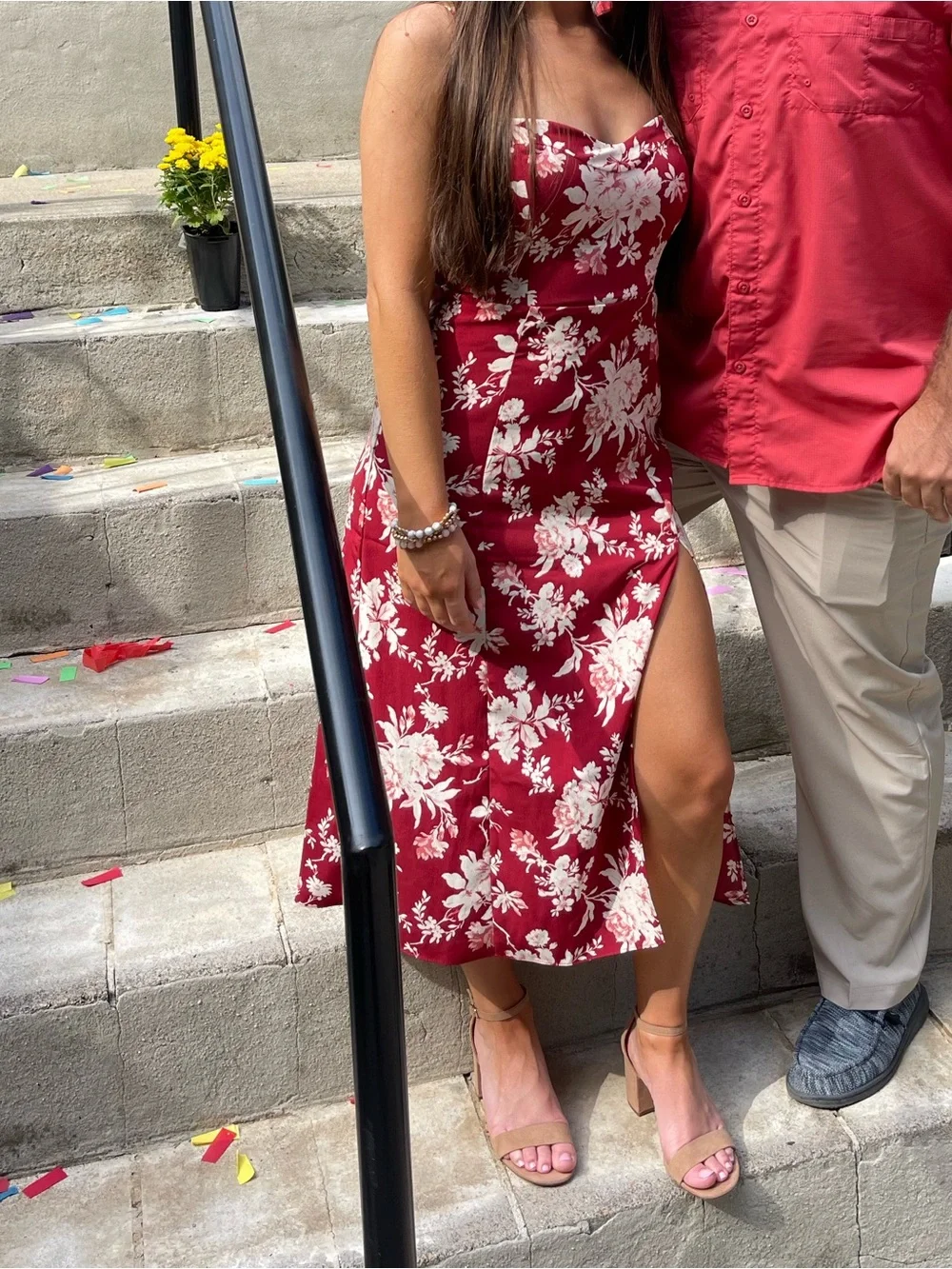 Abercrombie and Fitch floral midi dress